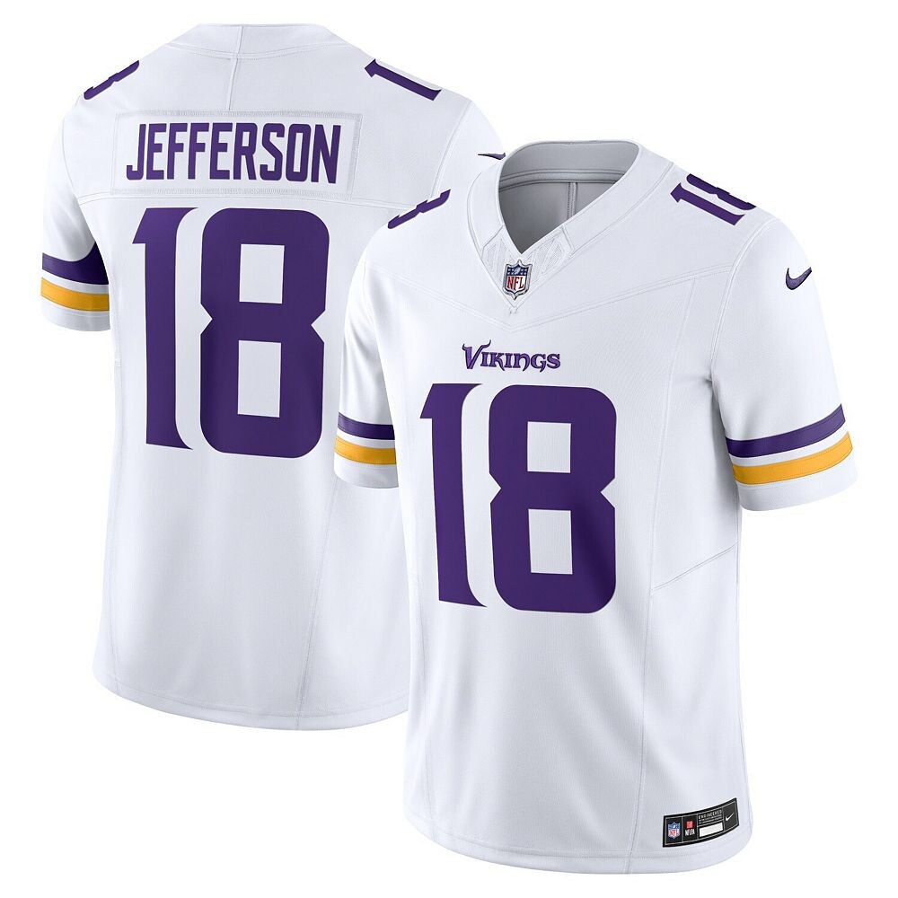 

Мужские кроссовки Nike Justin Jefferson White Minnesota Vikings Vapor F. Ограниченный Джерси, цвет Mvk White
