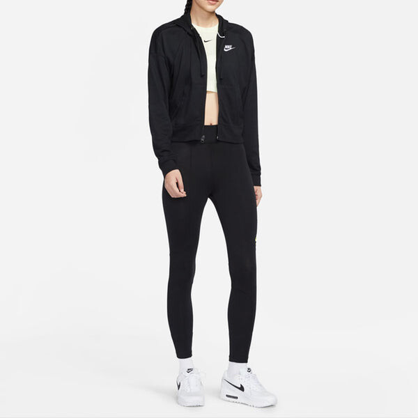 Куртка спортивные с капюшоном с логотипом Nike, черный — фото 3