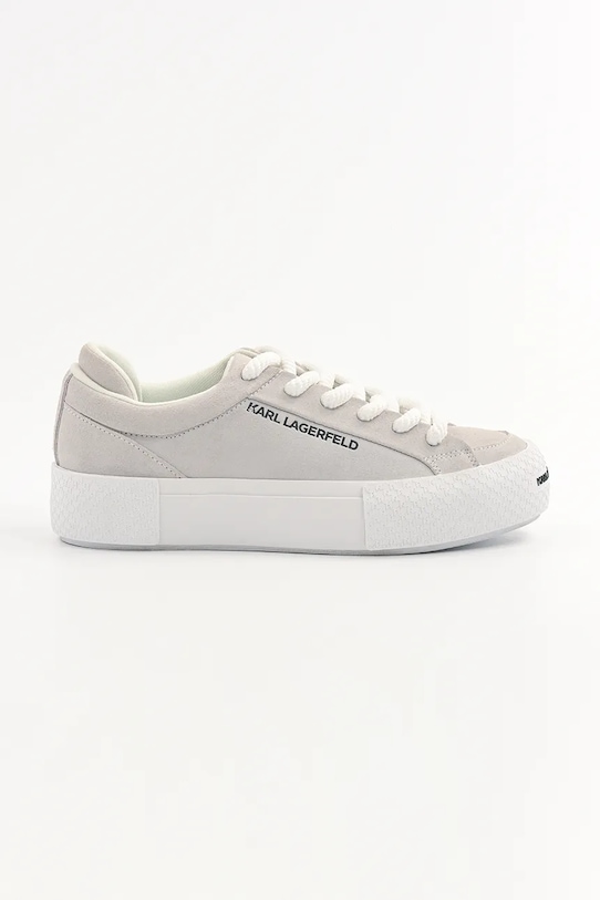 

Замшевые кроссовки Skate Lo Lace Karl Lagerfeld, серый
