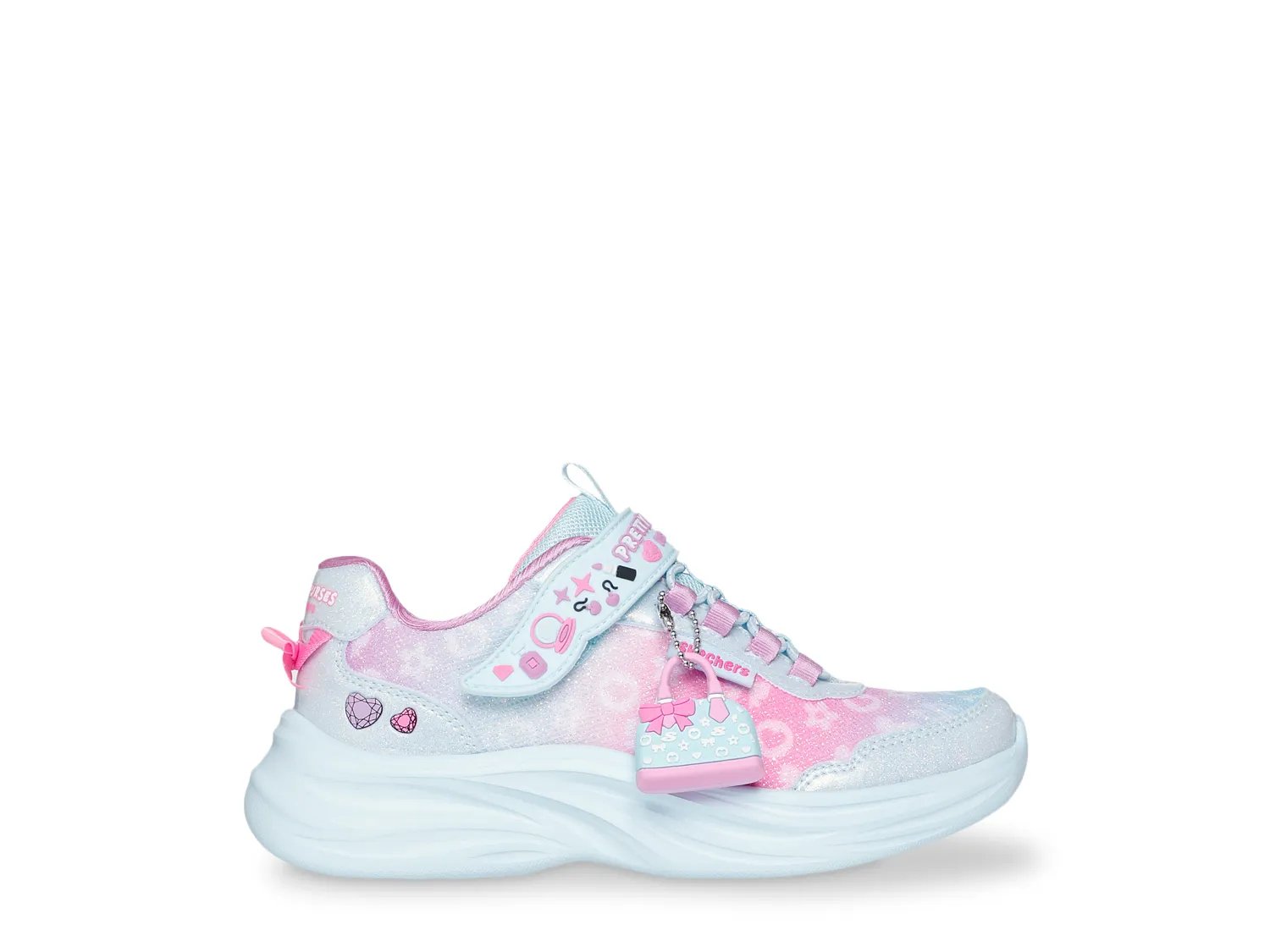 Кроссовки Skechers Power Jams 2.0 Sneaker - Kids', светло-голубой — фото 3