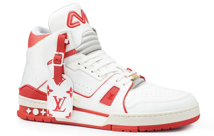 Кроссовки LV Trainer Mid White Red Louis Vuitton — фото 3