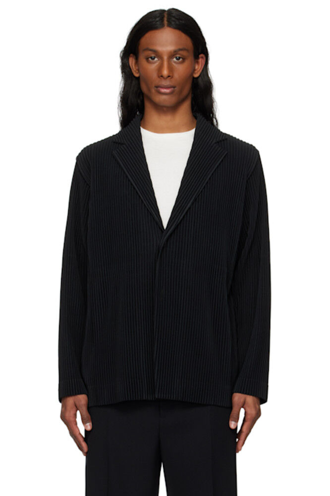 

Черный базовый блейзер HOMME PLISSÉ ISSEY MIYAKE