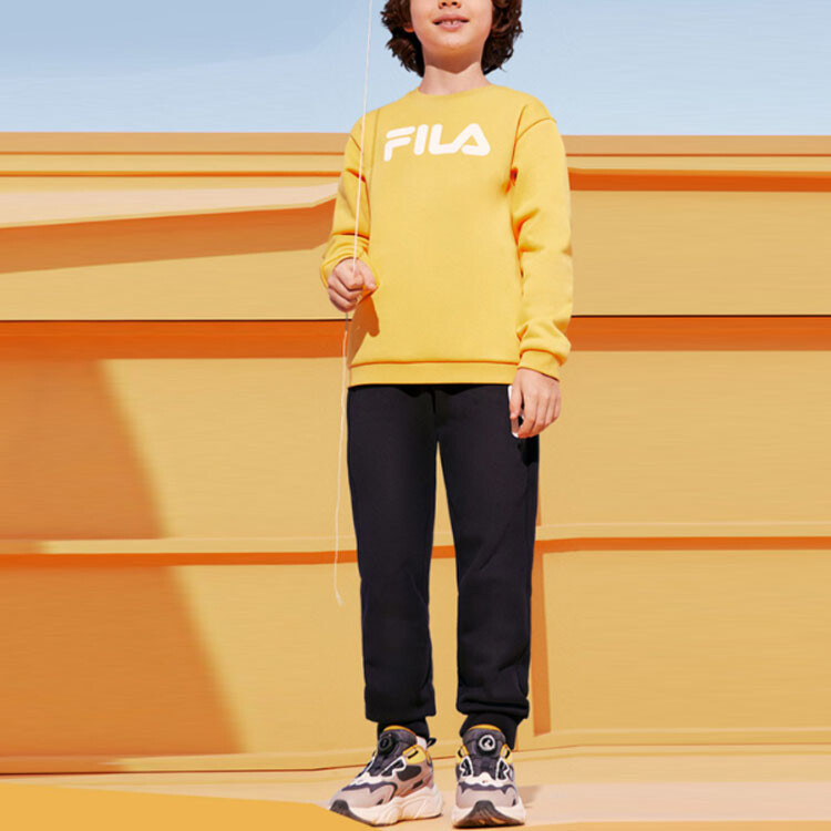 Детские трикотажные спортивные штаны Fila Kids, синий — фото 3