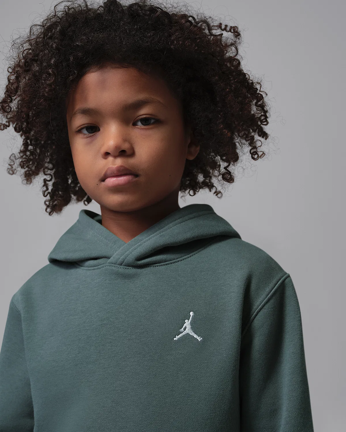 Детская толстовка Jordan Brooklyn Fleece, Grey — фото 3