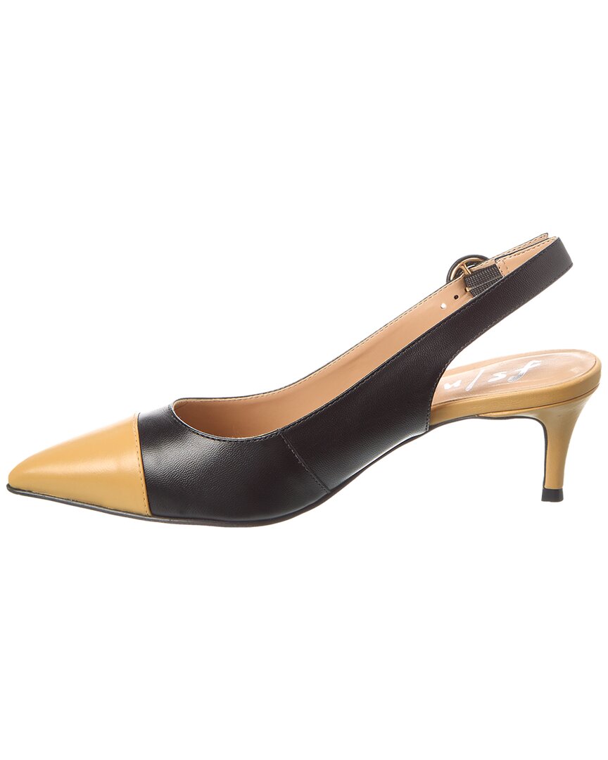 Туфли-лодочки Skylar из кожи на французской подошве French Sole, черный — фото 2