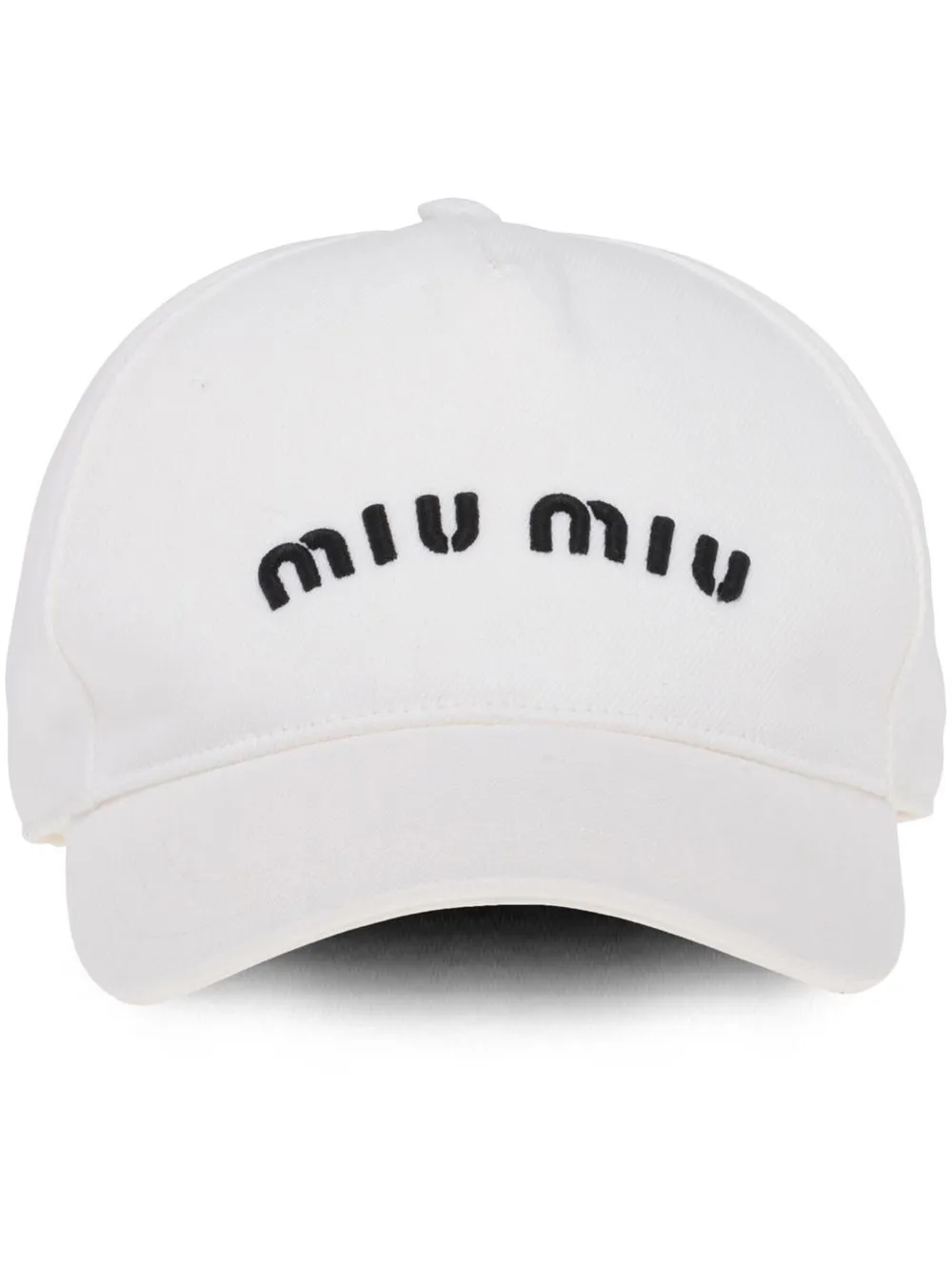 

Бейсболка с вышитым логотипом MIU MIU, белый
