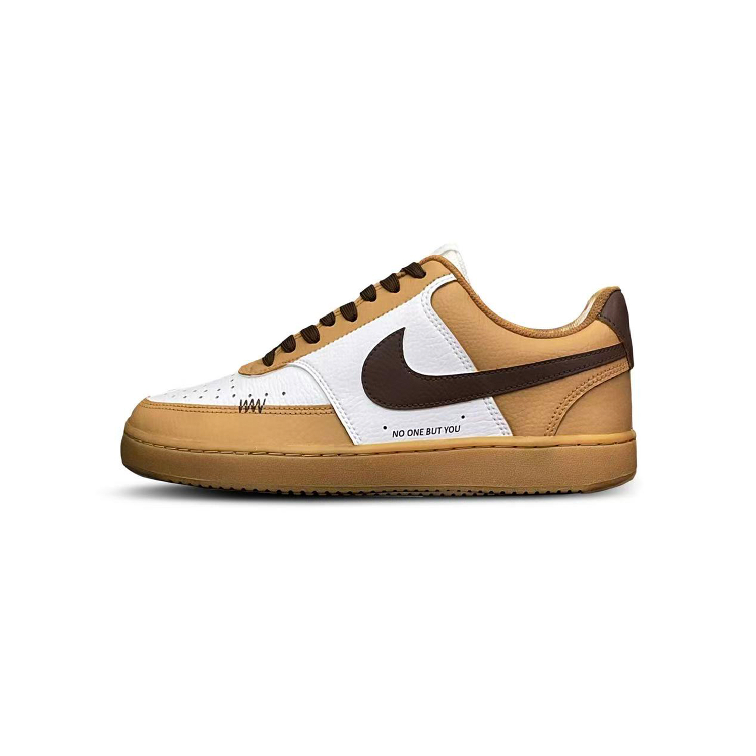 

Nike Мужские низкие скейтборд-кроссовки Court Vision 1 Tower Rabbit Creative, желто-белый