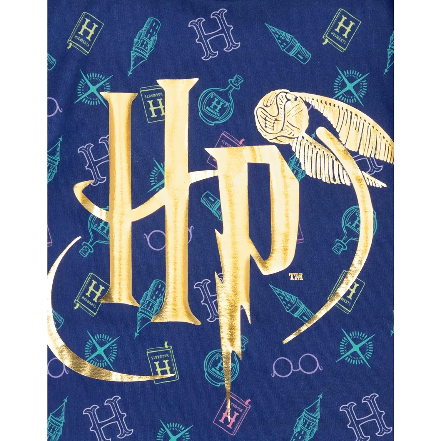 Пижама детская с принтом Harry Potter, синий — фото 3