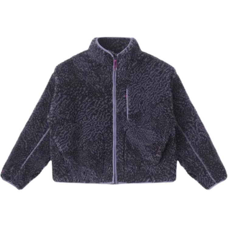 

Принтованный полный свитер с молнией Converse, фиолетовый