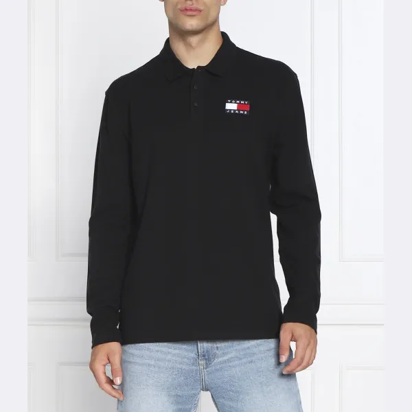 

Современная рубашка поло стандартного кроя Tommy Hilfiger, черный