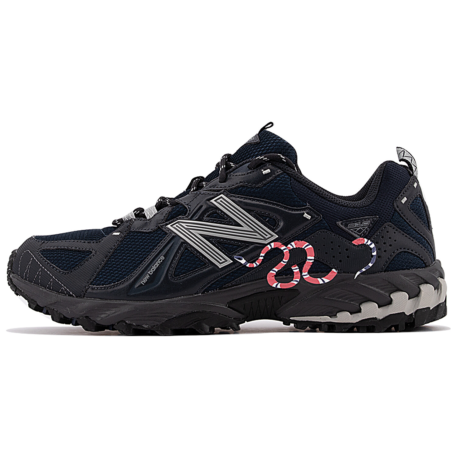 

610T Кроссовки для походов унисекс с низким верхом, черные/красные New Balance