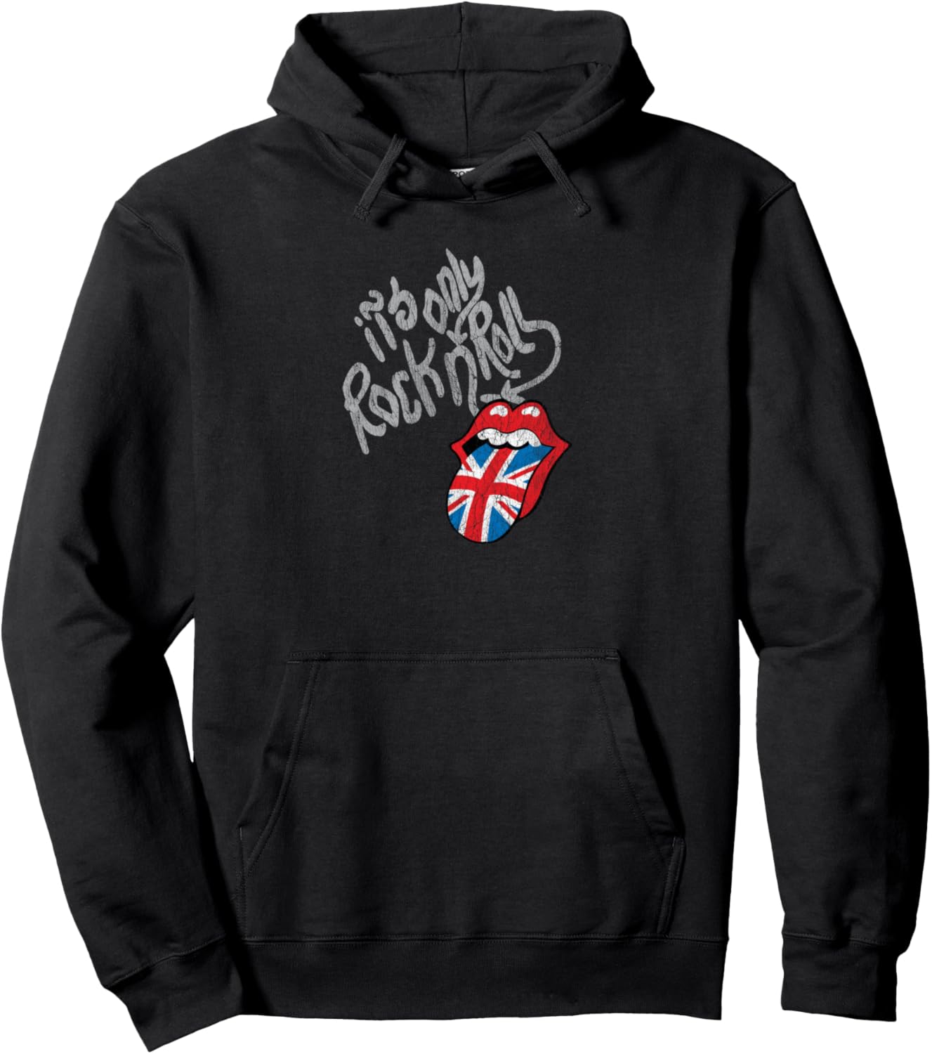 

Худи The Rolling Stones Rock N Roll UK Tongs, черное