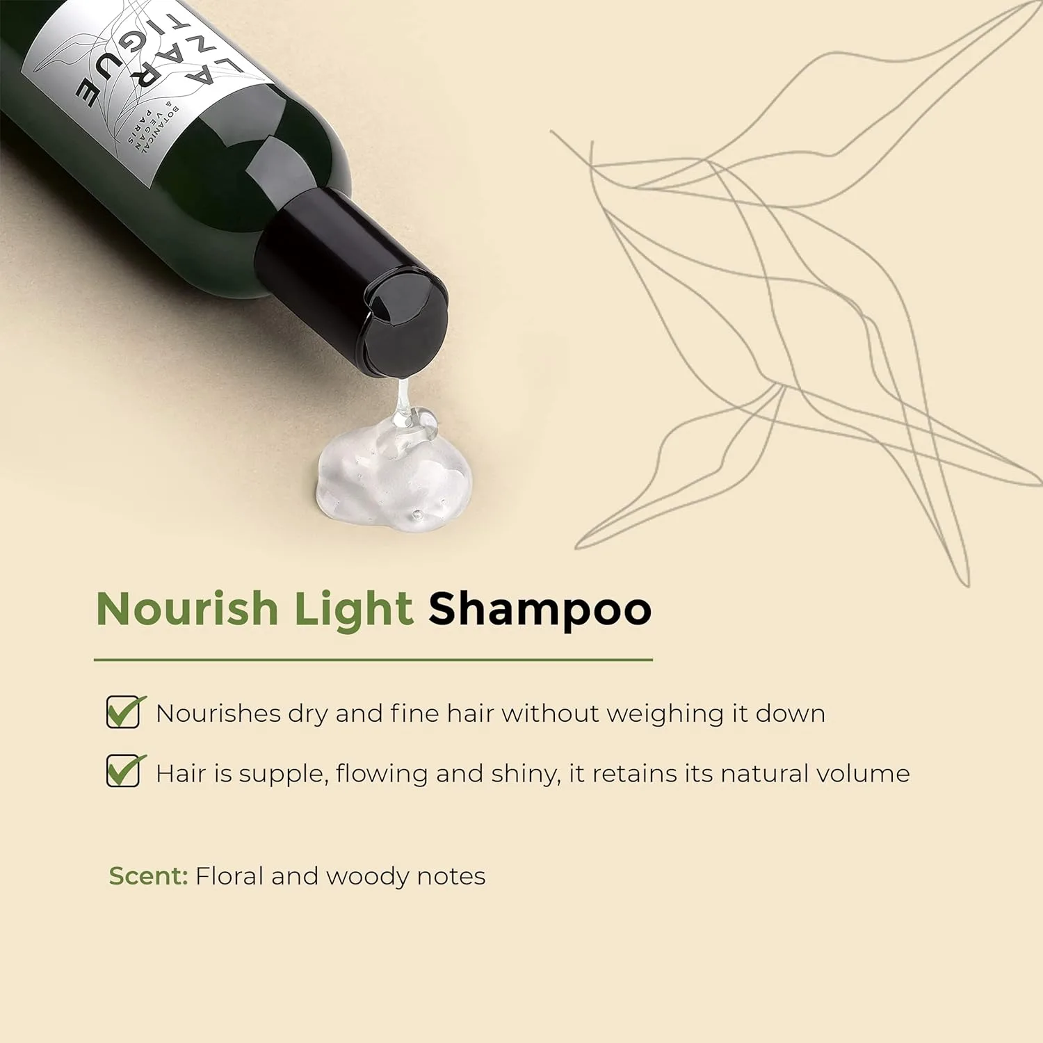 Легкий питательный шампунь Lazartigue Nourish, обогащенный соевым маслом, для сухих и тонких волос, веганский, без сульфатов и силиконов, 240 мл. — фото 3