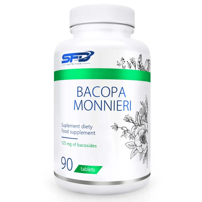 

SFD Bacopa Monnieri препарат, поддерживающий работу нервной системы и улучшающий память и концентрацию, 90 шт.
