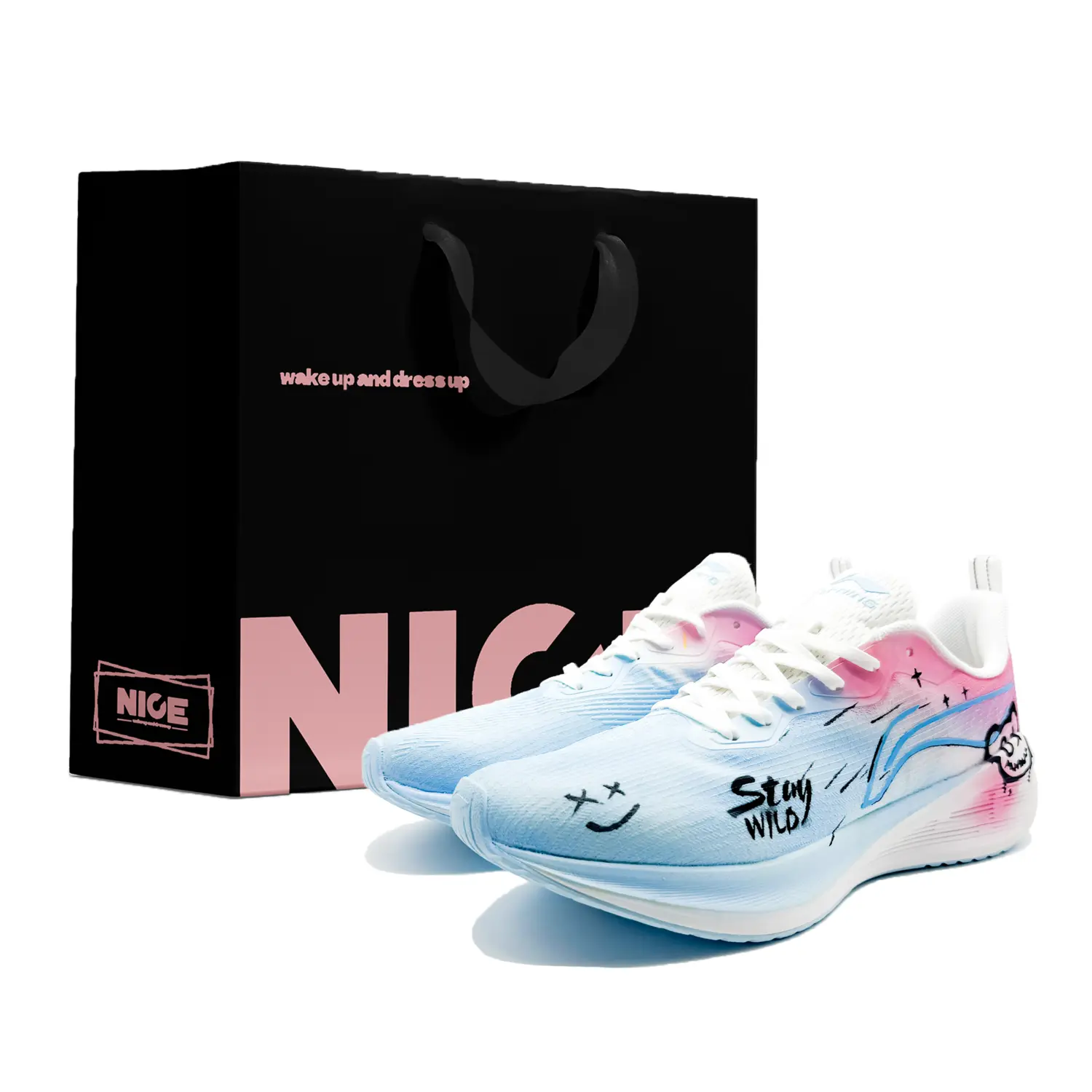 

LINING Кроссовки мужские Wuyue с низким верхом, синие