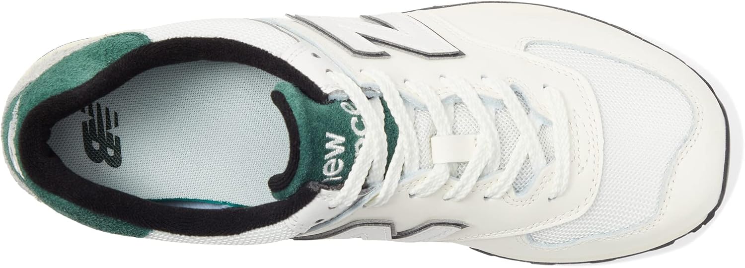 Мужские кроссовки New Balance 574 Vulc, белый/зеленый — фото 2