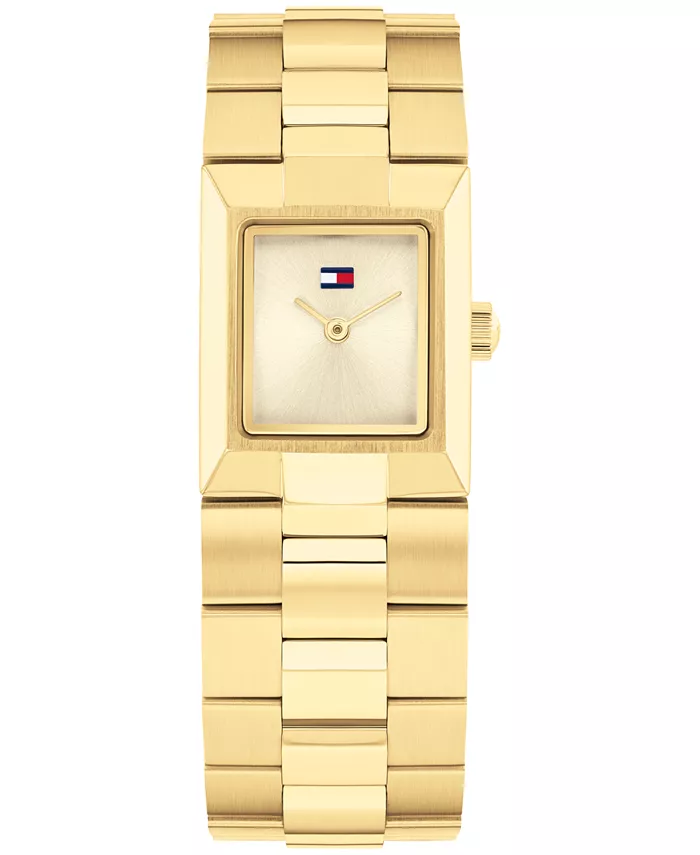 

Женские кварцевые часы-браслет с позолотой из нержавеющей стали, 20.50 мм x 25.20 мм Tommy Hilfiger