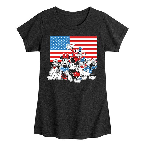 

Футболка с принтом Mickey & Friends и флагом США для девочек 7-16 лет Disney