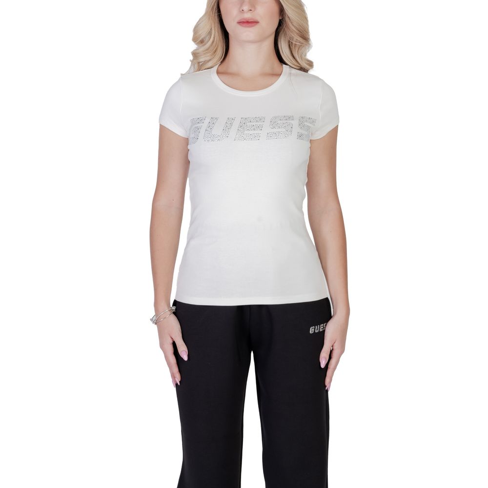 

Кремовые хлопковые топы и футболки Guess Active