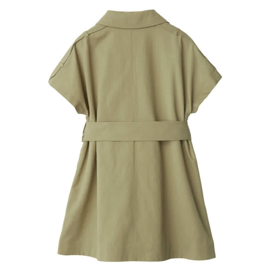 Бурберри Кидс Поясное плащ-платье из хлопковой смеси Burberry, Hunter — фото 2