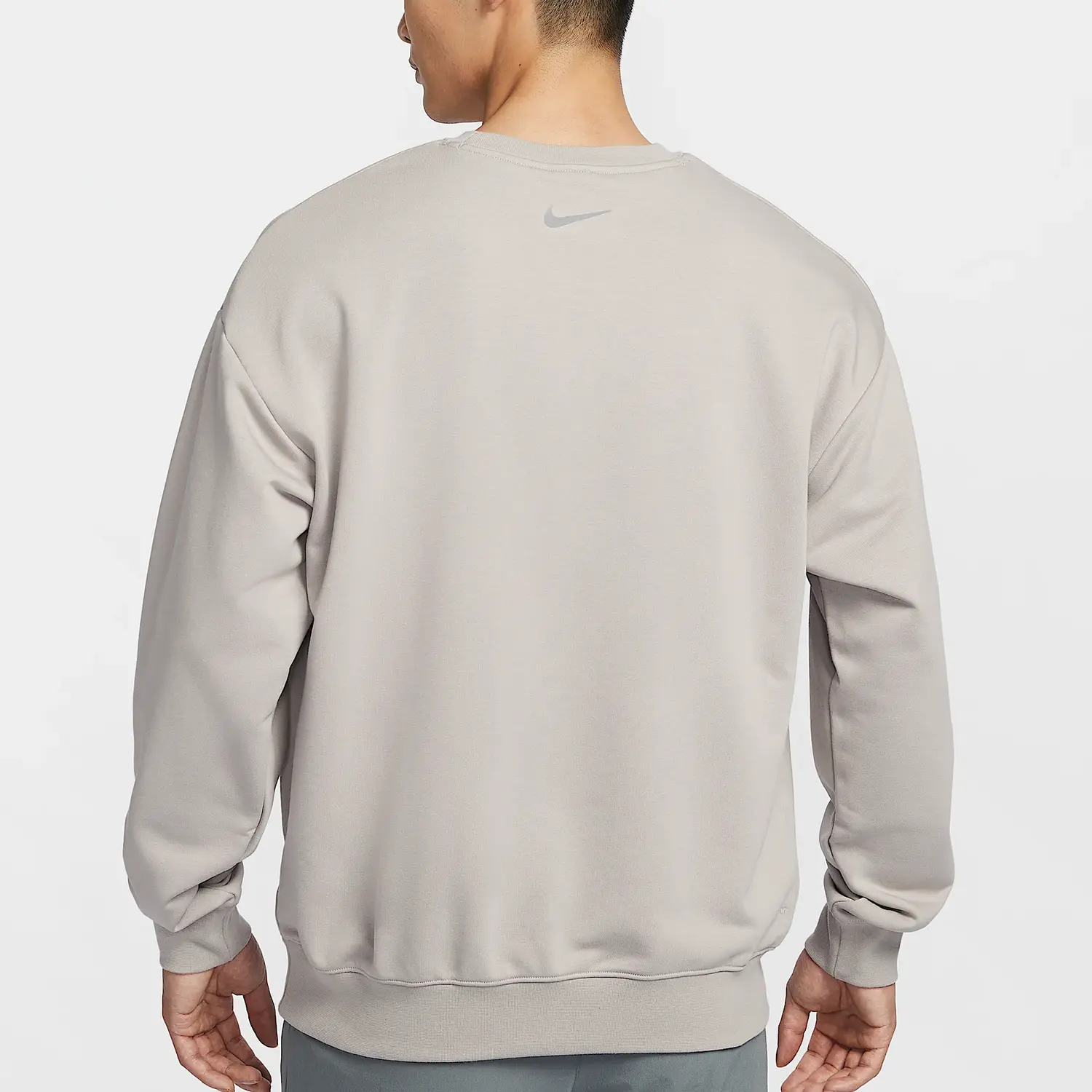 Nike Толстовка dri fit track club мужская в стиле преппи цвет gray/blue cavity размер medium — фото 4