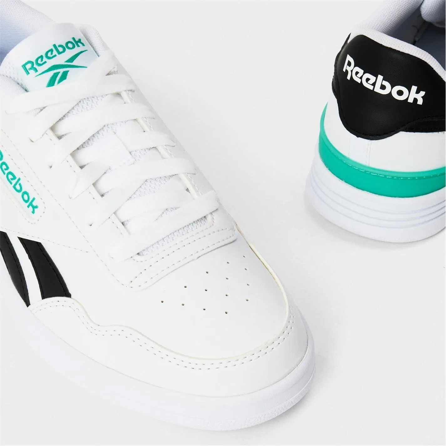 Кроссовки для тенниса Reebok Court Advance, белый черный Teamteal — фото 4