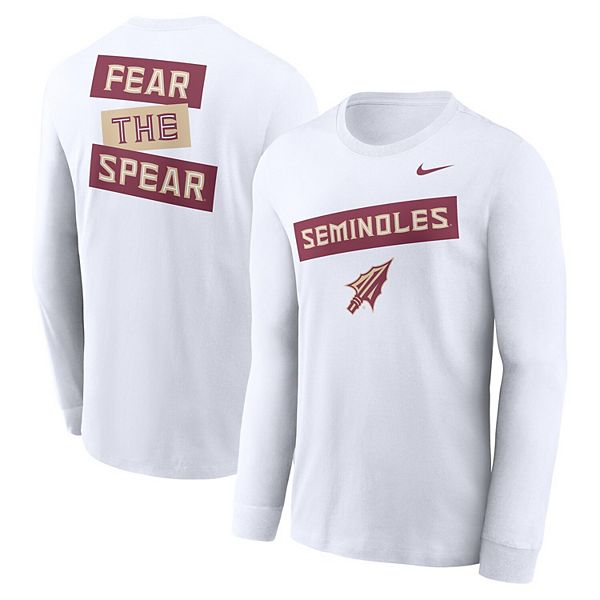 

Мужская белая футболка Florida State Seminoles с длинным рукавом Nike
