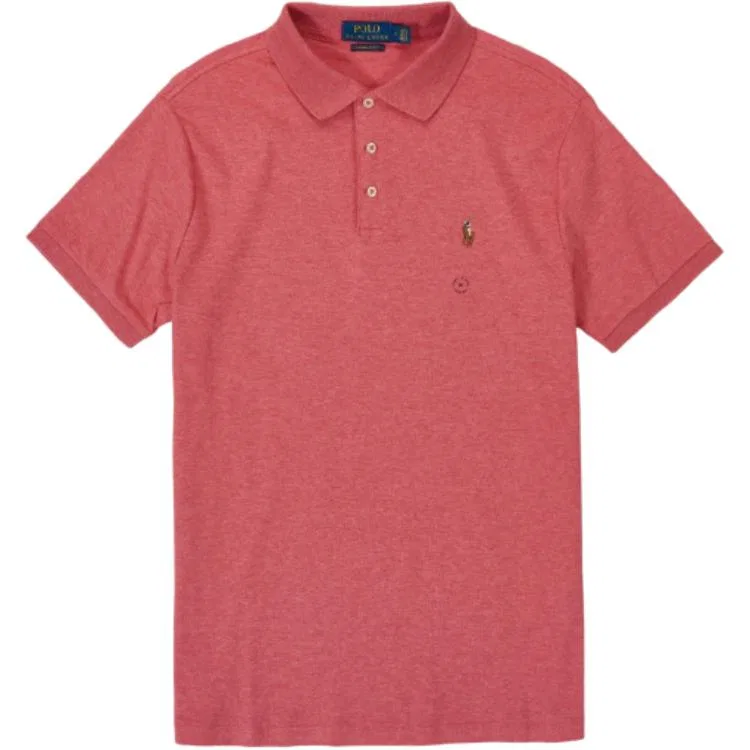 Поло Polo Ralph Lauren Custom Slim Fit розовое