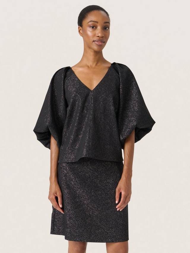 

Блестящий топ cahlina Soaked In Luxury, цвет Gun Metal