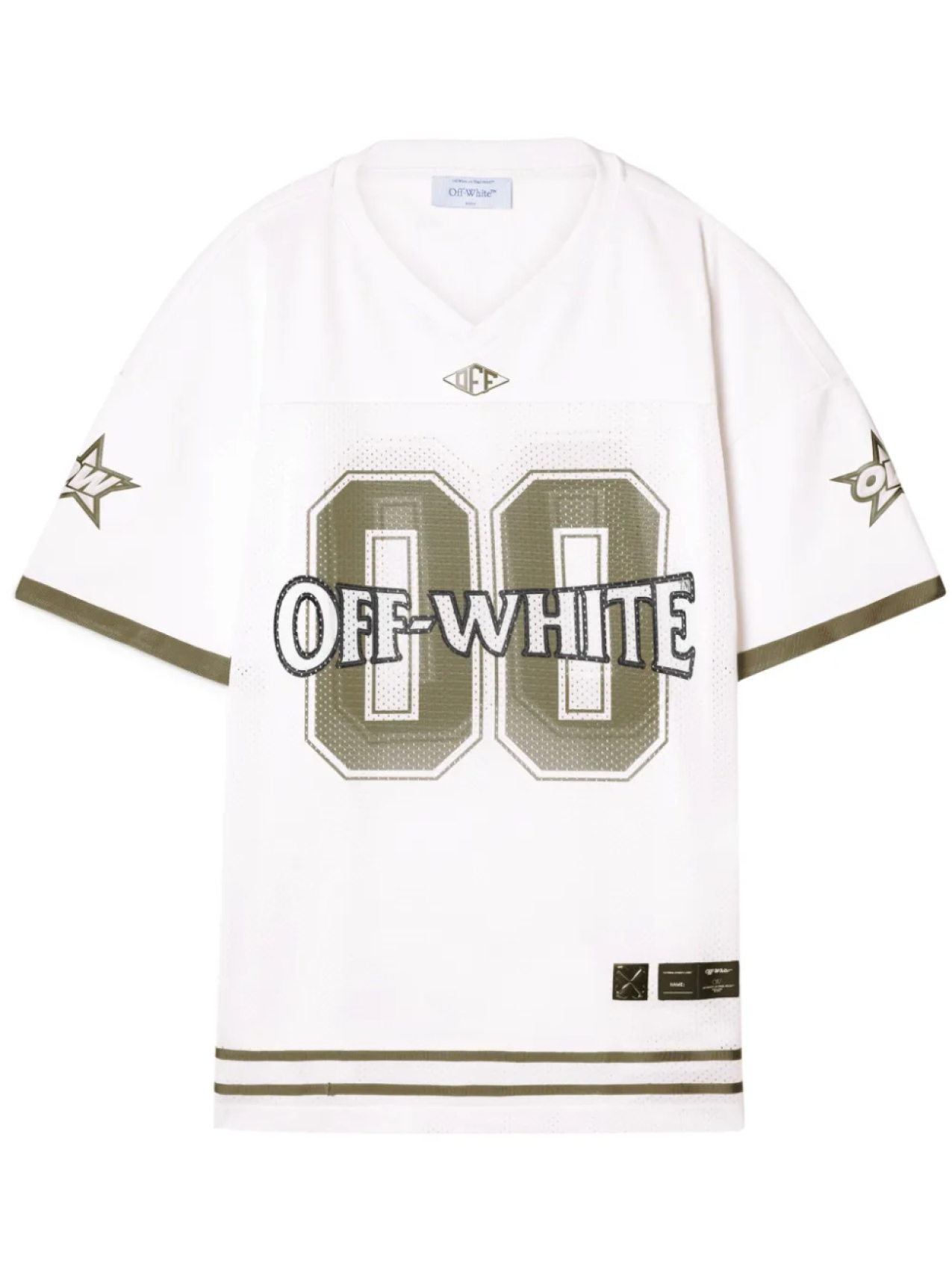 

Off-White сетчатая футболка, белый