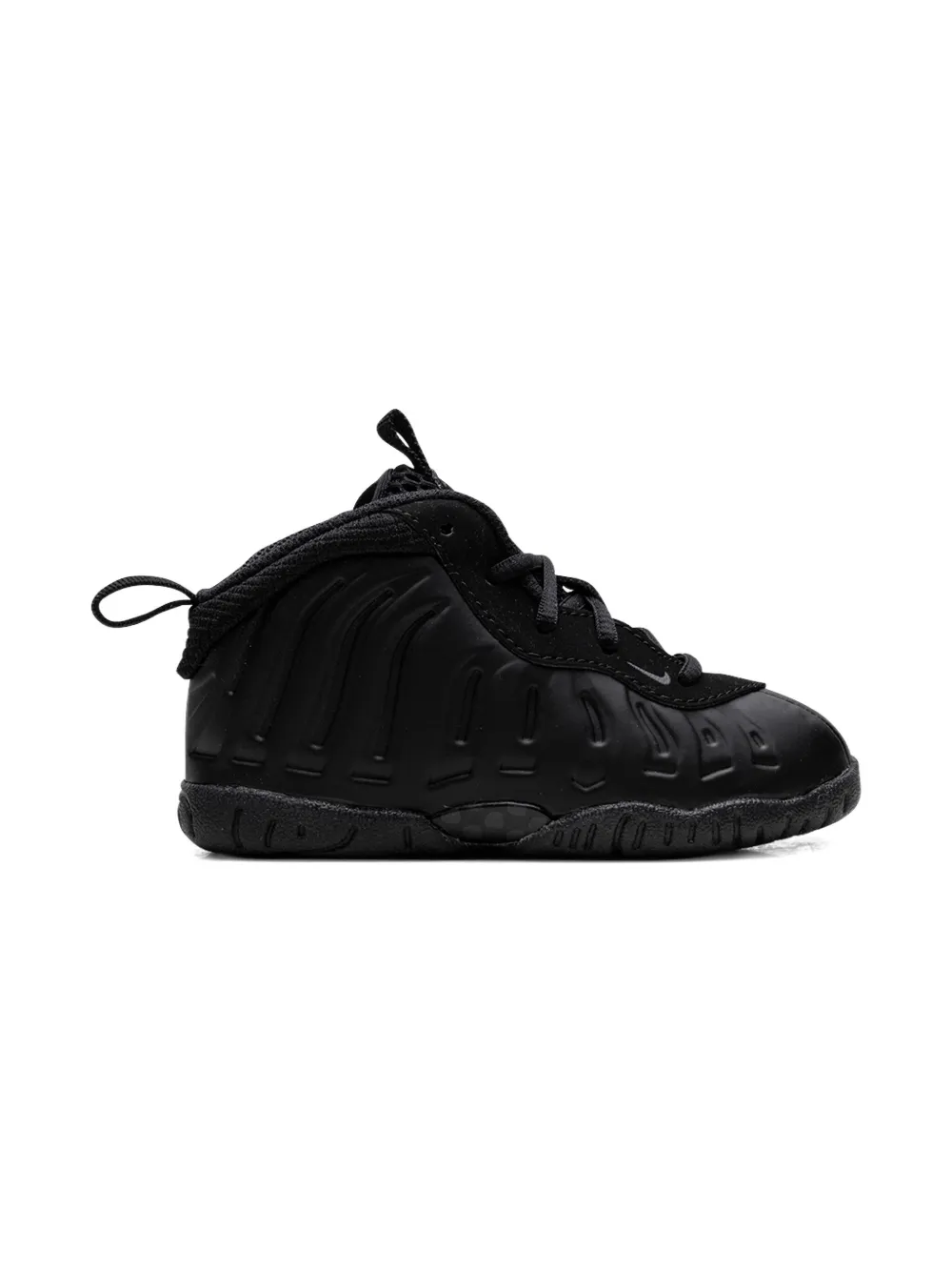 Кроссовки Air Foamposite One Black/Anthracite Nike Kids, черный — фото 2