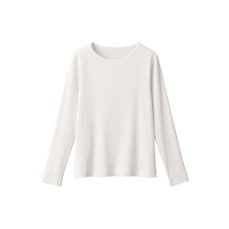 

Футболка женская Muji с длинными рукавами, кремовый