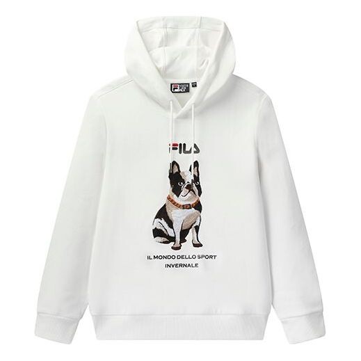 

Толстовка Men's FILA Alphabet Embroidered Sports White, белый