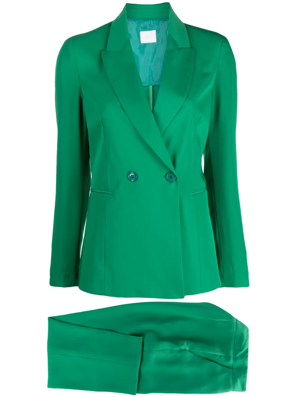 

Костюм с двубортным пиджаком Merci, зеленый