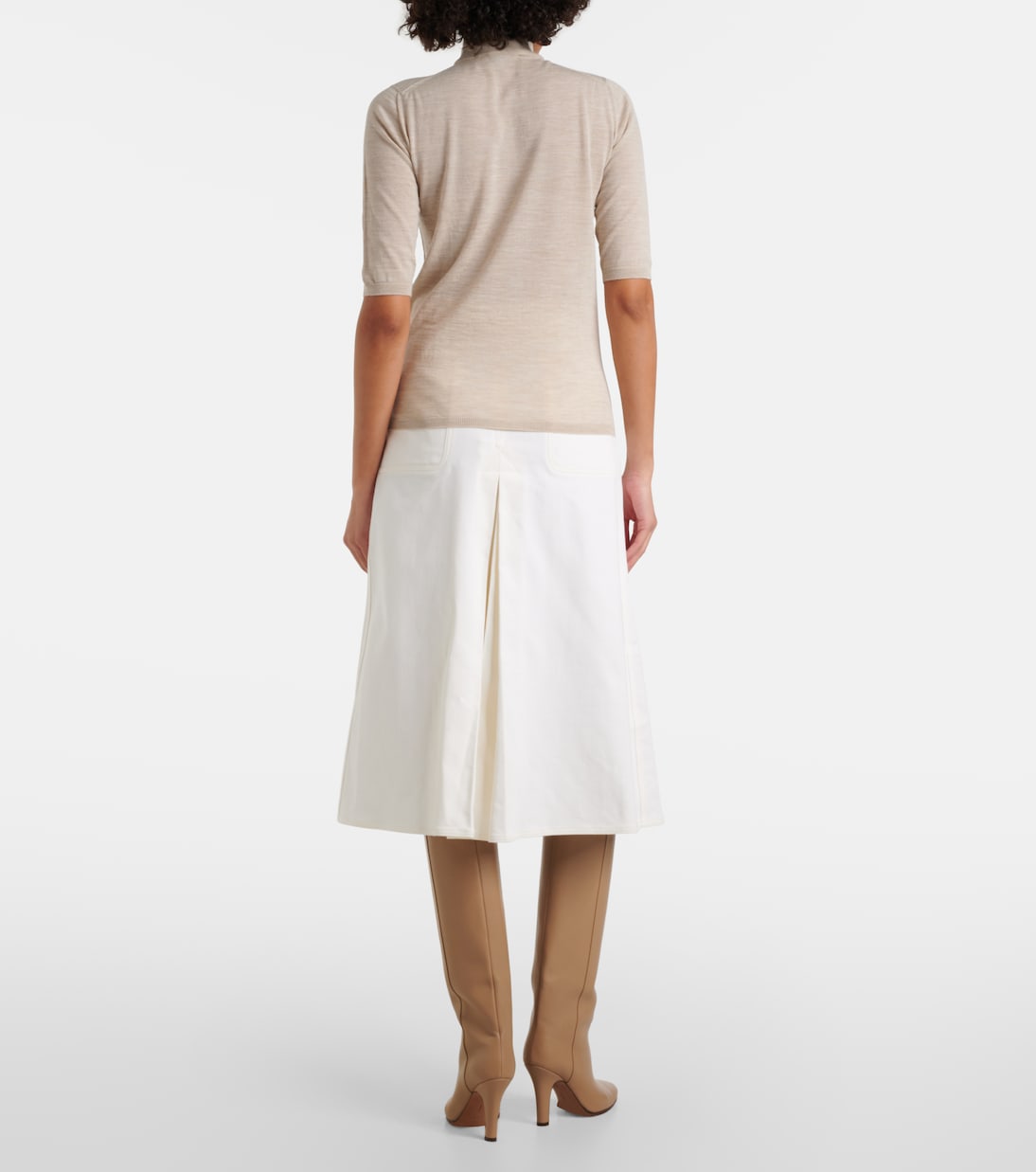 Водолазка из натуральной шерсти Cecina Max Mara, Casha Chiaro — фото 3