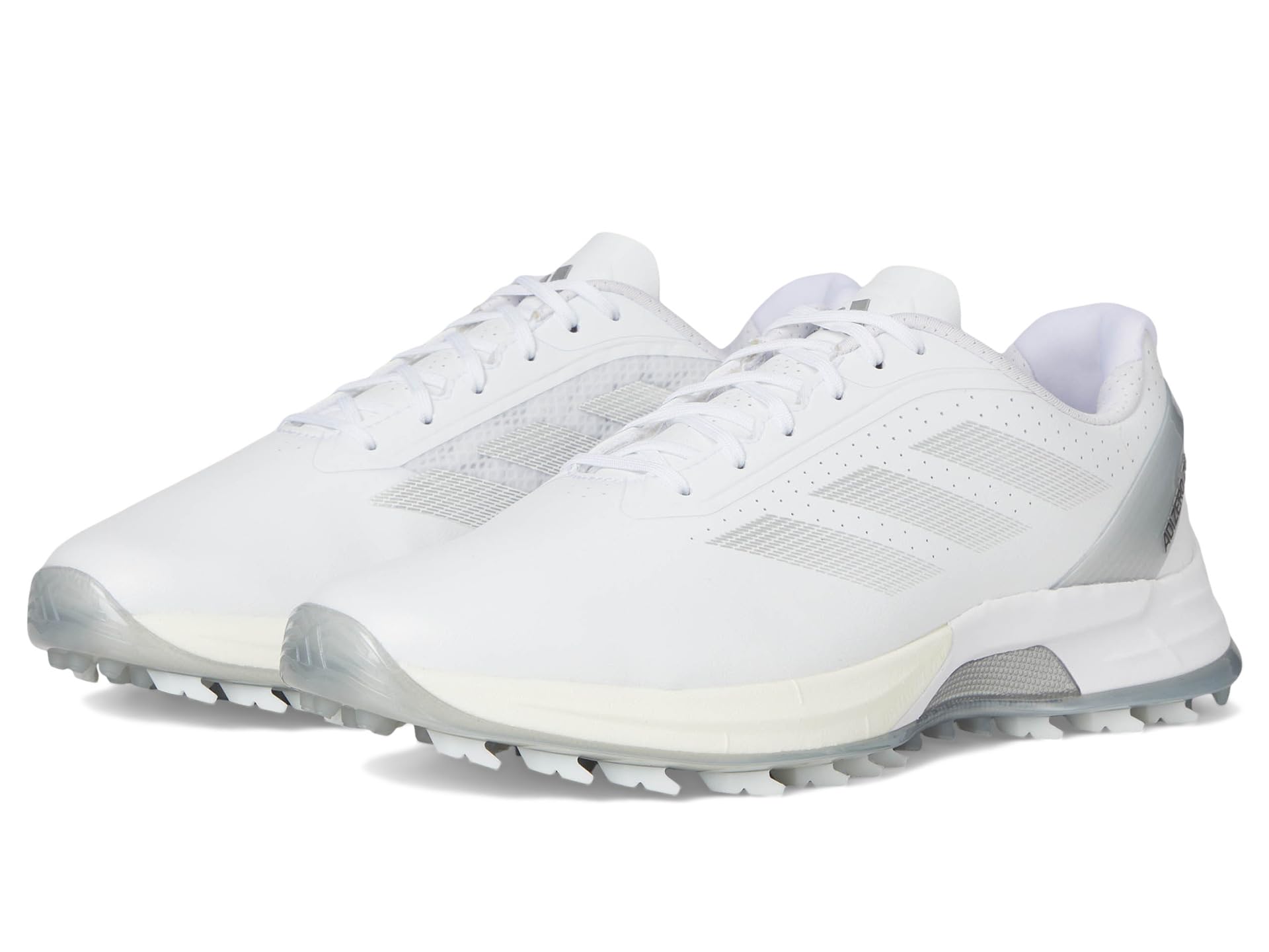 Кроссовки adidas Golf Adizero ZG Spikeless Golf Shoes, цвет Footwear White/Silver Metallic/Grey Two