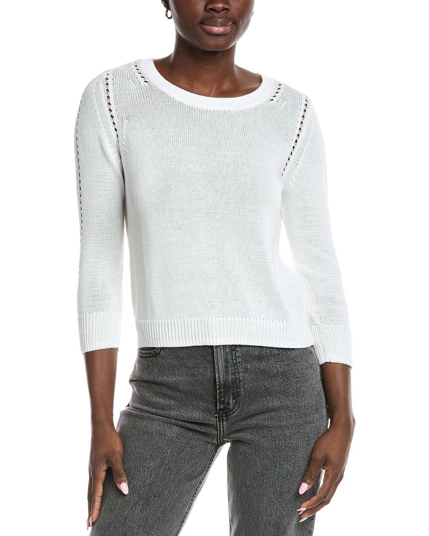 

Хлопковая укороченная свободная топ от Autumn Cashmere, белый