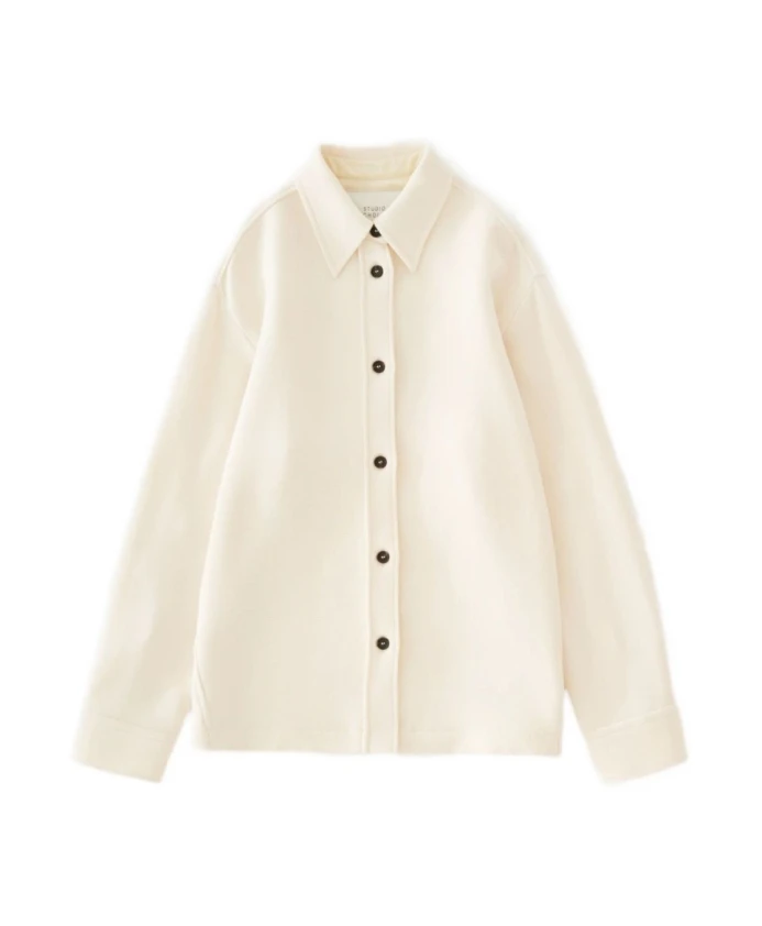 

Белая рубашка с длинными рукавами на пуговицах Studio Nicholson, белый