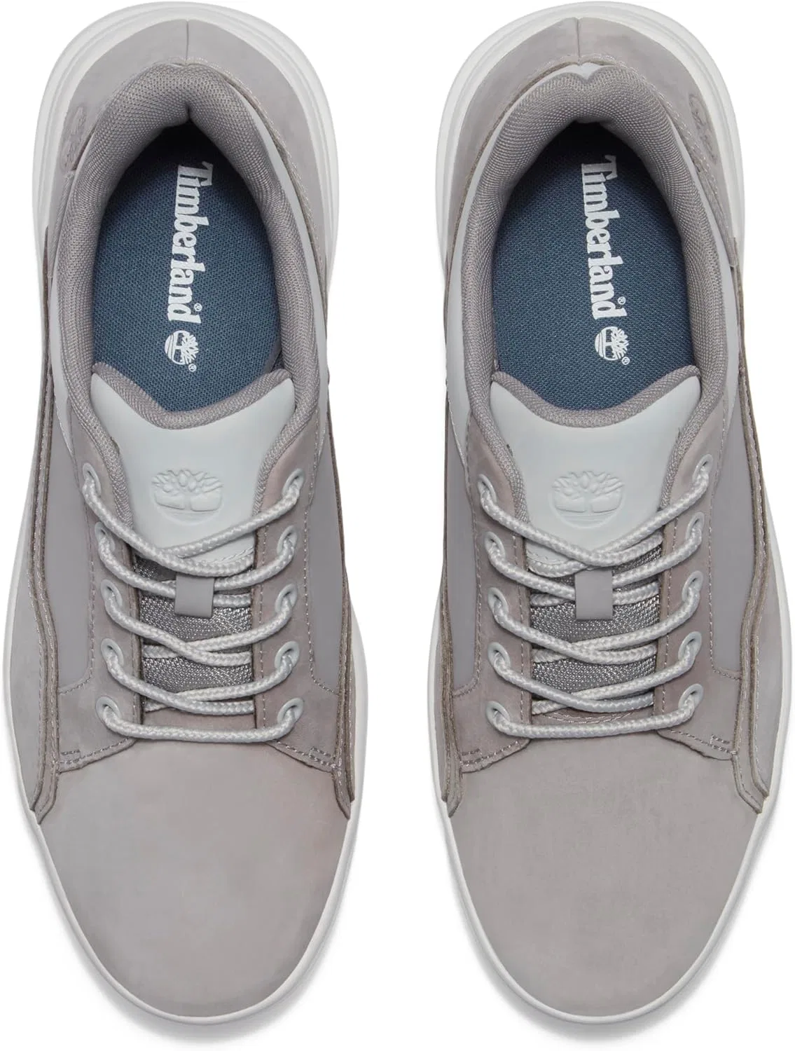 Мужские низкие кроссовки Timberland Allston на шнуровке, Light Grey Nubuck Leather — фото 3
