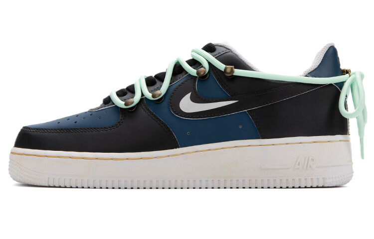 

Кроссовки для скейтбординга Air Force 1 женские с низким верхом, белые/синие/черные Nike, Черный, Кроссовки для скейтбординга Air Force 1 женские с низким верхом, белые/синие/черные Nike