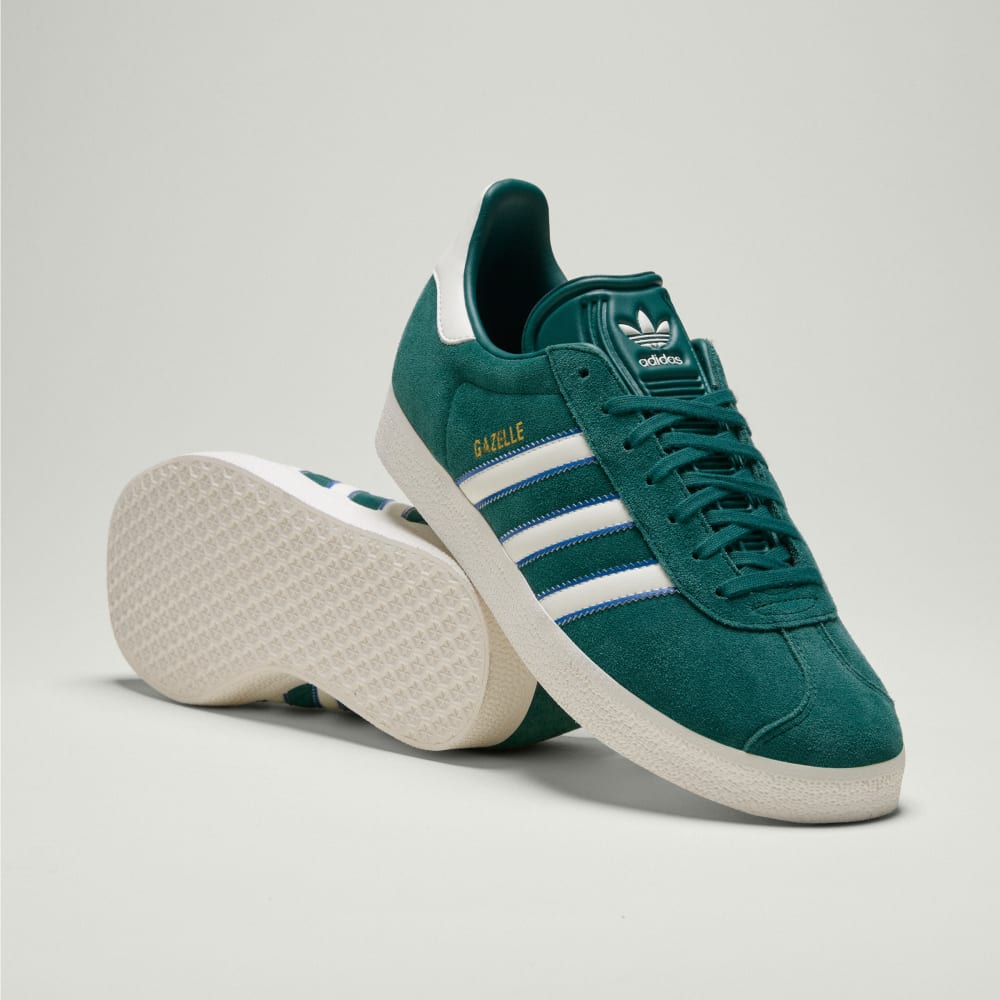 

Кроссовки Adidas Gazelle Colorado Rapids 2025 Archive Shoes, цвет Noble Green/Off White/Gold Metallic