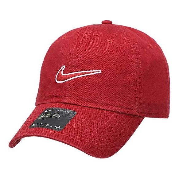 

Бейсболка h86 swoosh washed cap 'red' Nike, красный