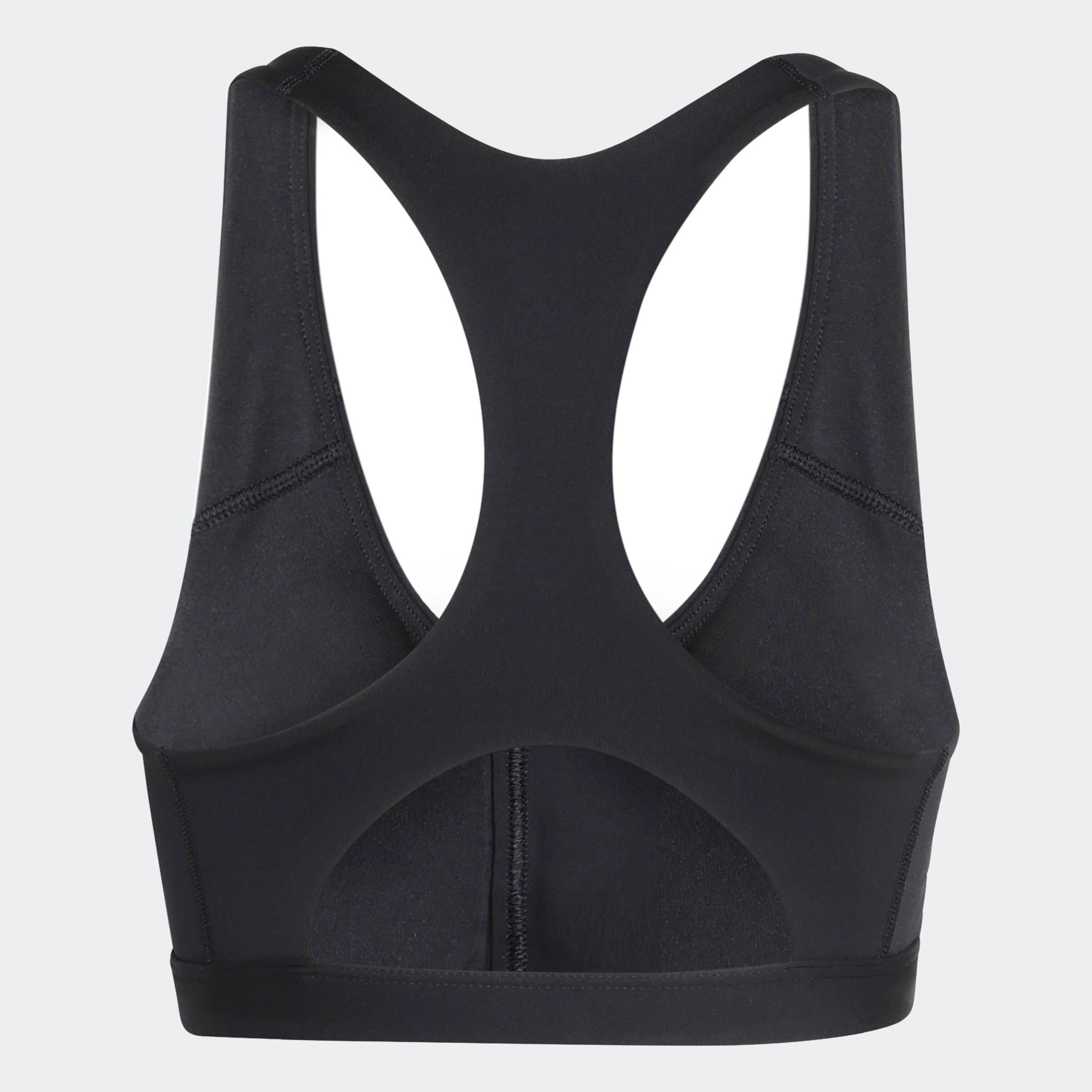 Adidas Performance Спортивный бюстгальтер-бралетт в черном цвете — фото 2