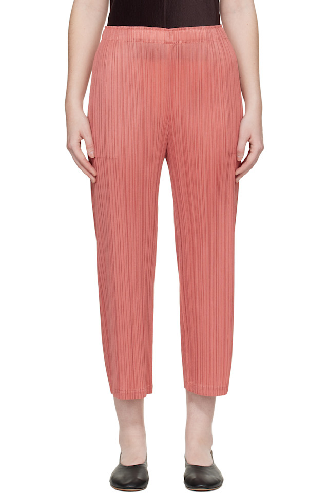 

Pleats Please Issey Miyake Розовые брюки, цвета месяца, октябрь