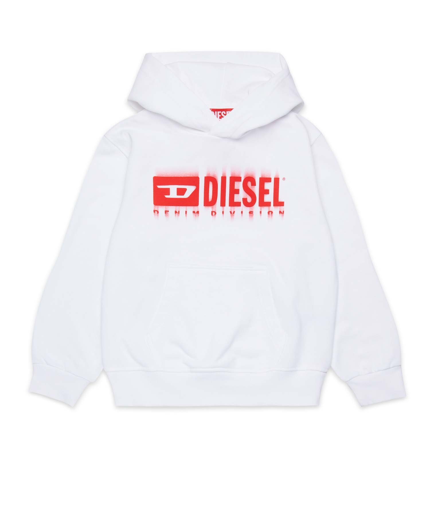 Детская и подростковая толстовка с логотипом бренда DIESEL, White