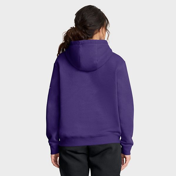 Женская фиолетовая толстовка Minnesota Vikings Club Fleece с капюшоном Nike — фото 3