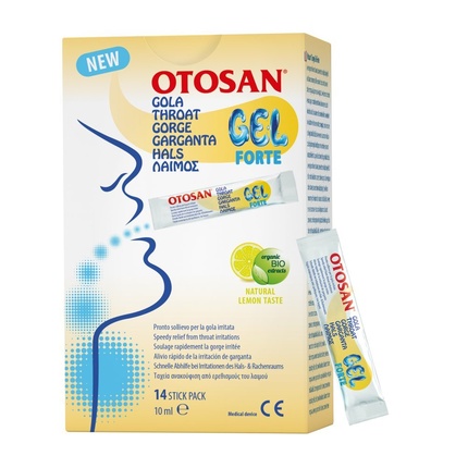

Натуральный гель для полости рта и горла с растительными ингредиентами, упаковка из 14 стикеров по 10 мл Otosan