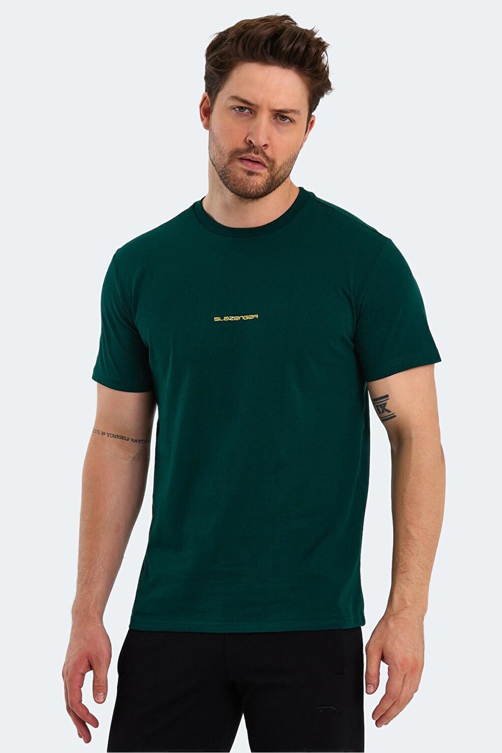 

PATSY Мужская футболка с коротким рукавом темно-зеленая SLAZENGER, Зеленый, PATSY Мужская футболка с коротким рукавом темно-зеленая SLAZENGER