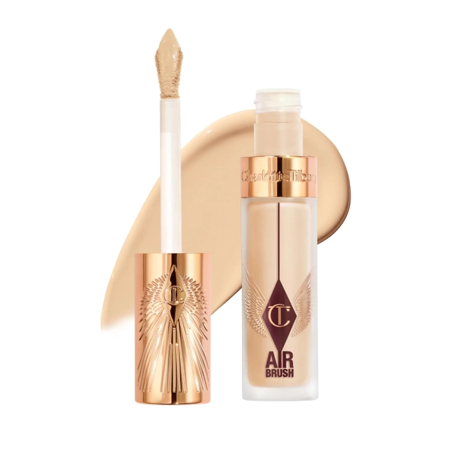 Консилер Charlotte Tilbury Airbrush Flawless Blur, для идеального покрытия, оттенок 04.5 Fair-Medium