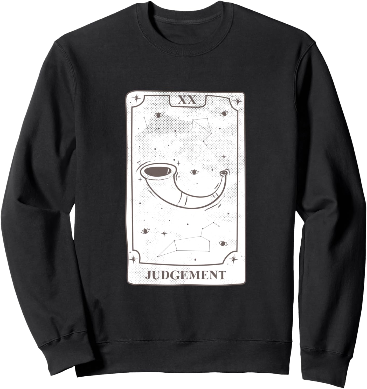 

Дизайн готической ведьмы на картах Таро. Толстовка Judgment Goth Wicky Witchy Clothes Tarot Card Goth Witch Emo Graphic, черный